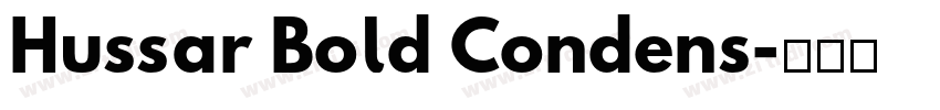 Hussar Bold Condens字体转换